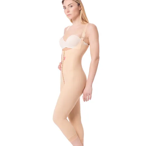 مشد طبي ضاغط ما بعد شفط الدهون من أسفل الصدر الى تحت الركبتين