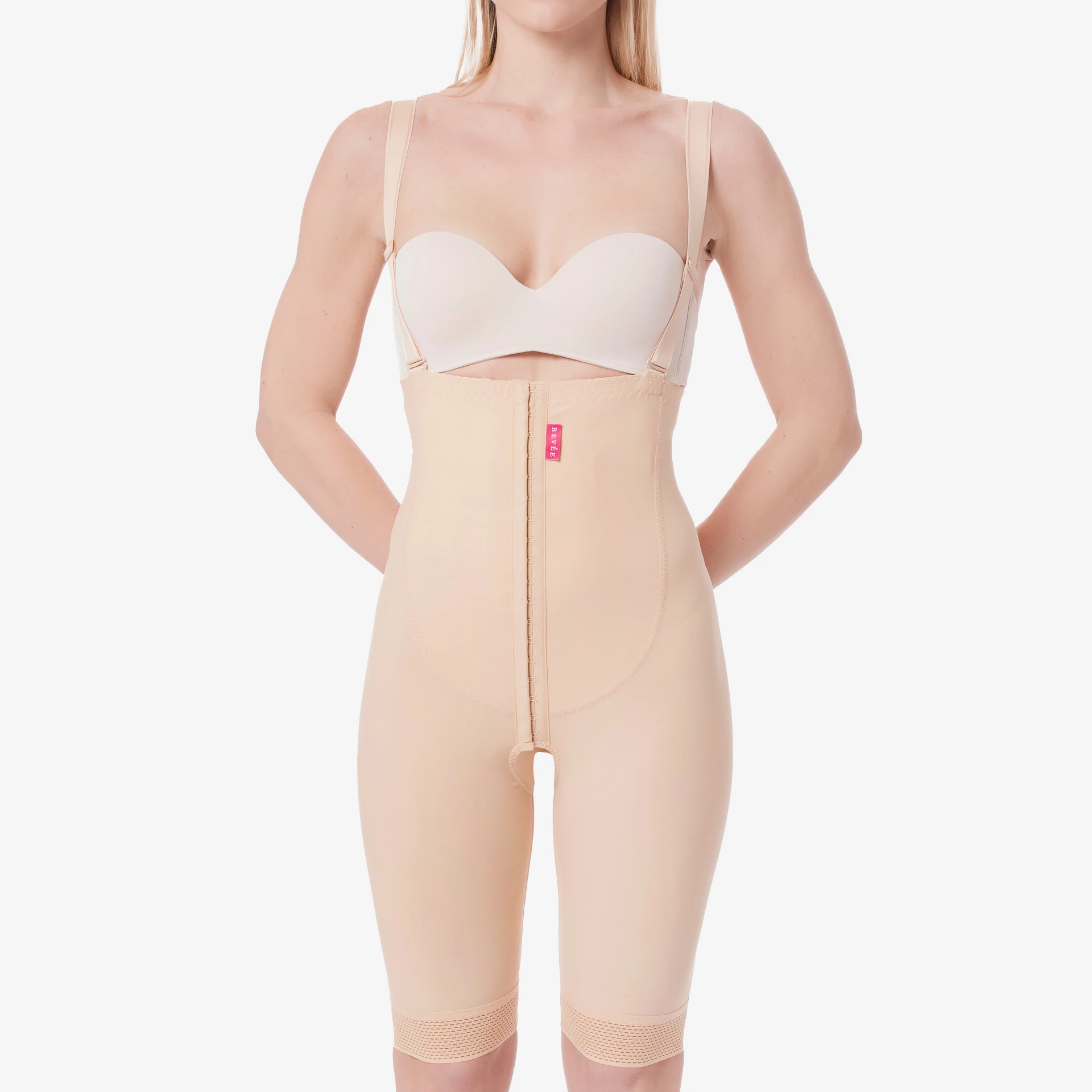 مشد طبي ضاغط ما بعد شفط الدهون من تحت الصدر إلى فوق الركبة