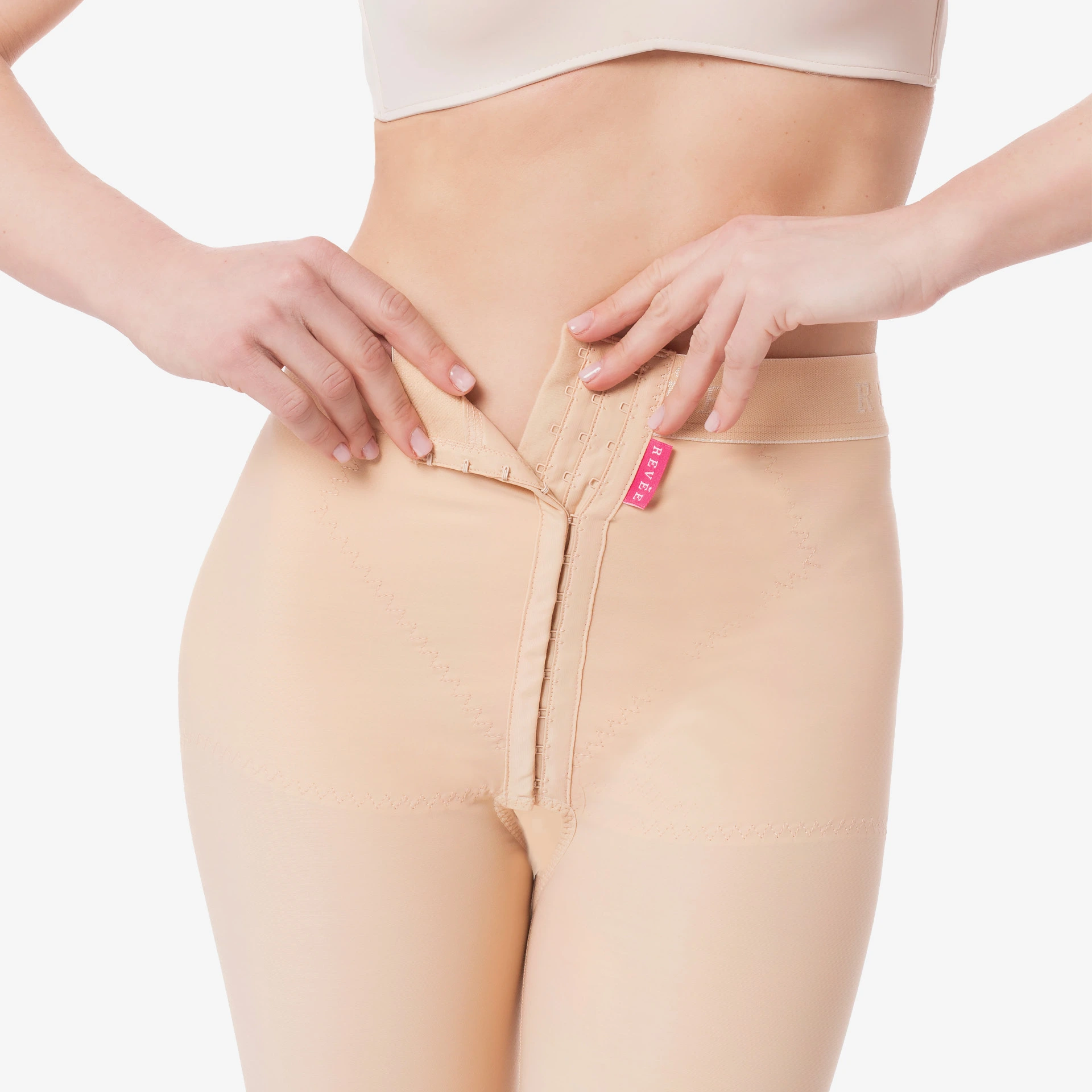 مشد طبي ضاغط قصير بعد شفط الدهون