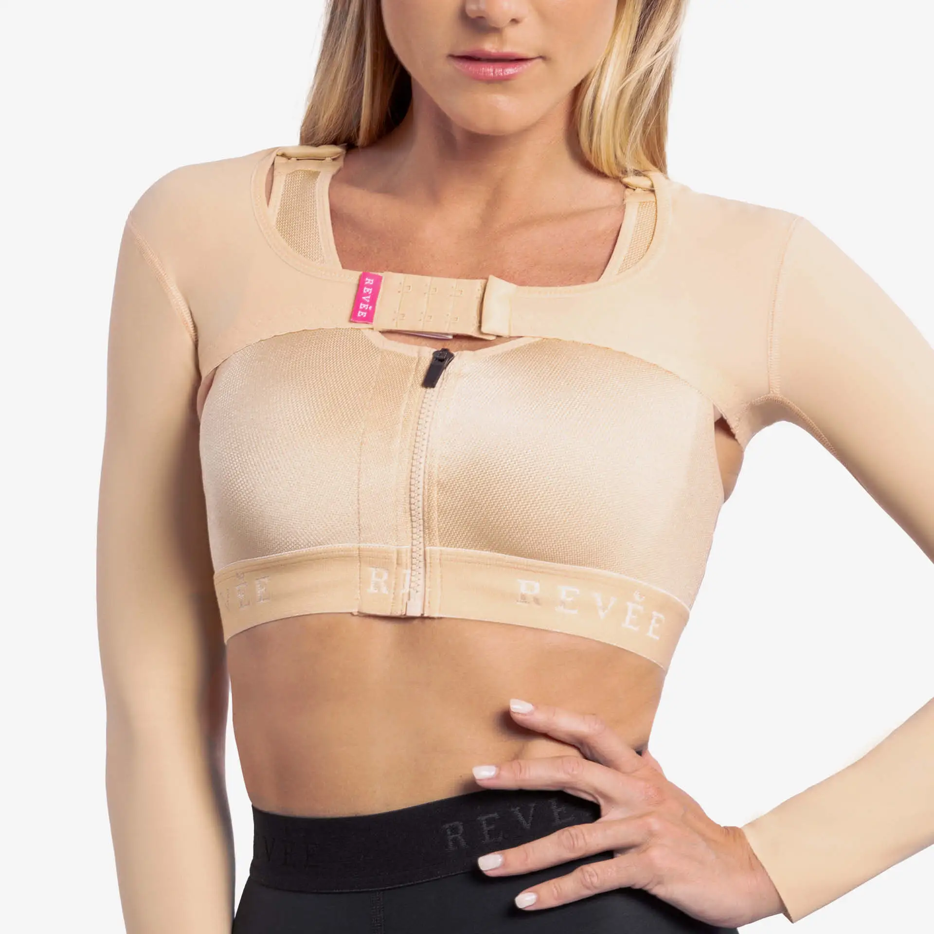 مشد طبي ضاغط لجراحة الذراعين بأكمام طويلة