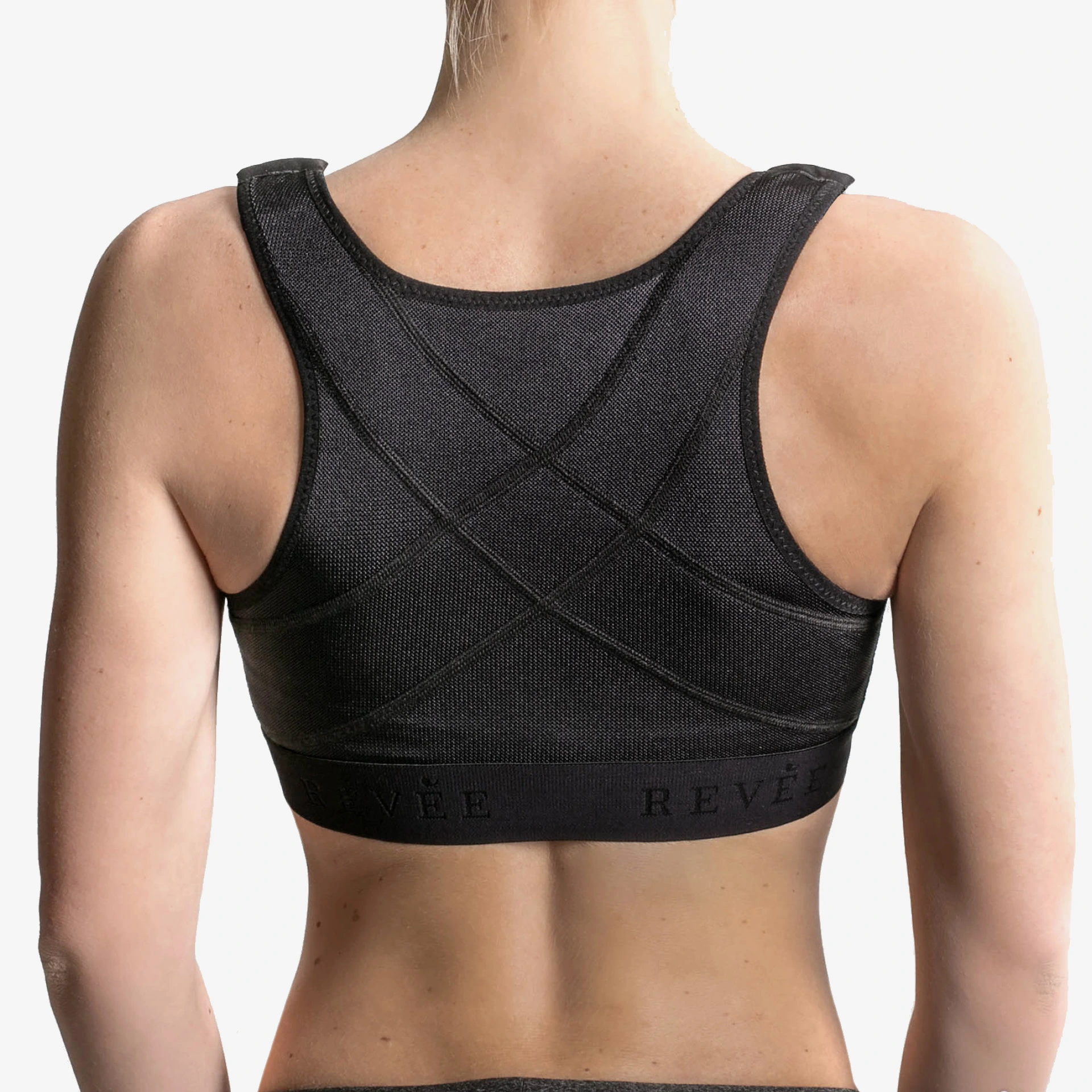 مشد طبي ضاغط بعد عمليات الصدر - لعمليات التكبير وتصغير الثدي (سحاب)