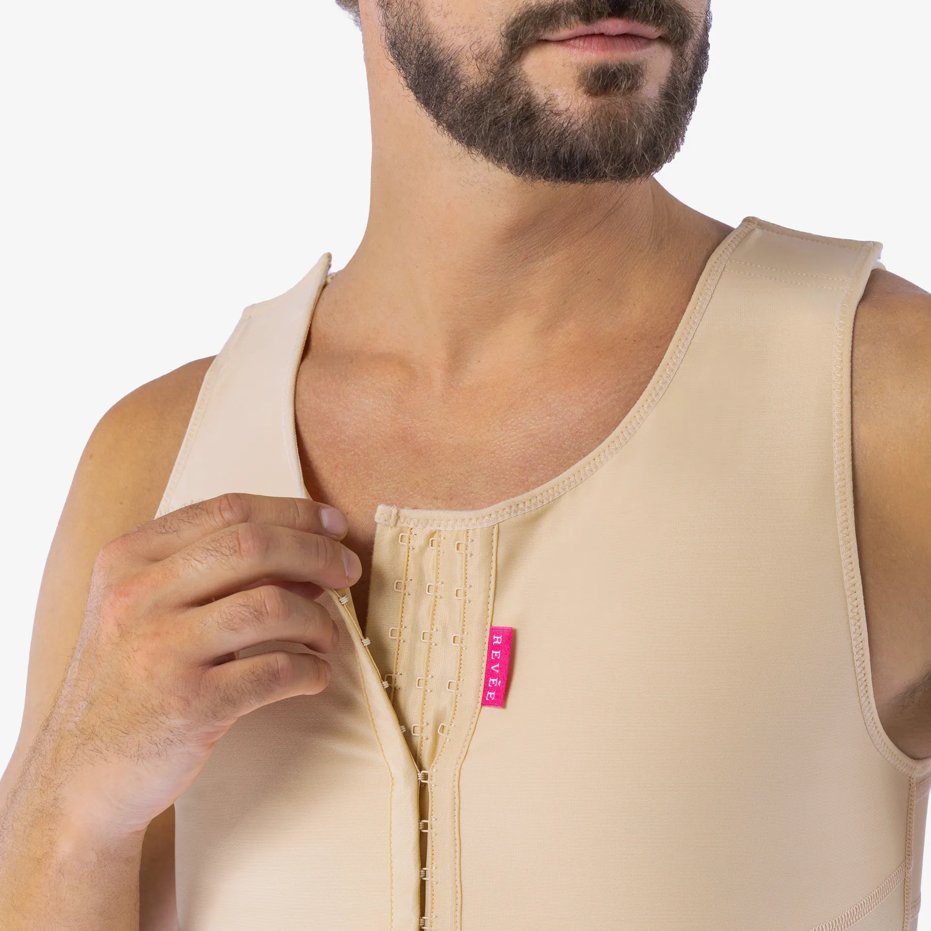 مشد طبي ضاغط لما بعد جراحة التثدي وشفط دهون الخاصرتين