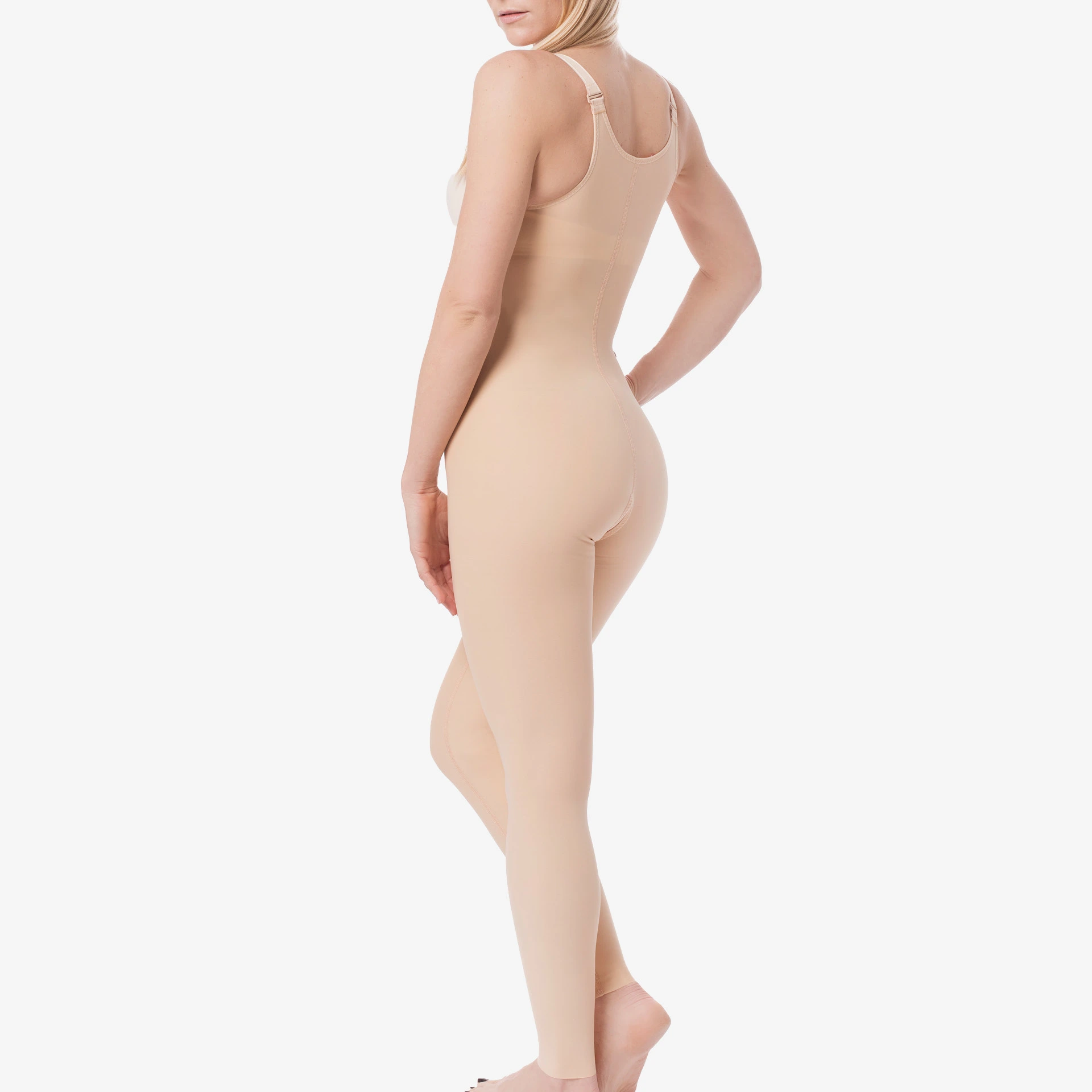 مشد طبي ضاغط لشفط الدهون يغطي ما أسفل الصدر إلى الكامل