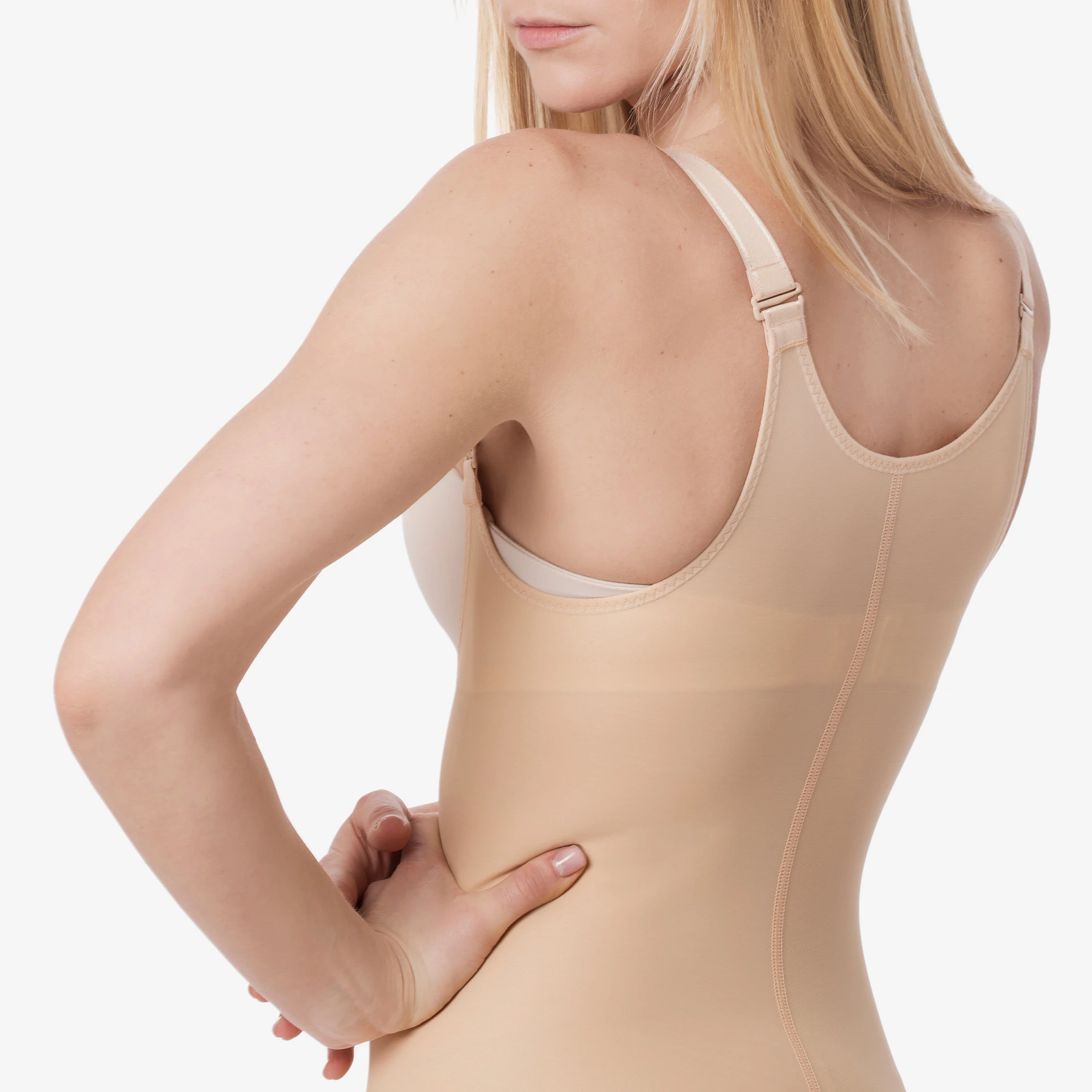 مشد طبي ضاغط لشفط الدهون يغطي ما أسفل الصدر إلى الكامل